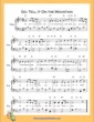 Thumbnail of First Page of Go Tell It On the Mountain  (E Flat Major) sheet music by Nursery Rhyme