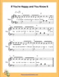 Thumbnail of First Page of If You Are Happy and You Know It  (G Major) sheet music by Nursery Rhyme