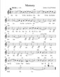 Thumbnail of First Page of Memory (Lvl 4) sheet music by Andrew Lloyd Webber