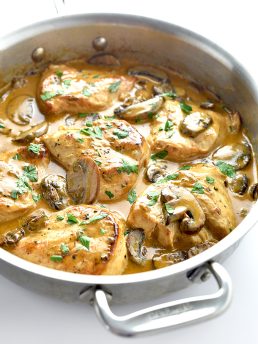 Chicken Breasts with Mushroom Cream Sauce Recipe