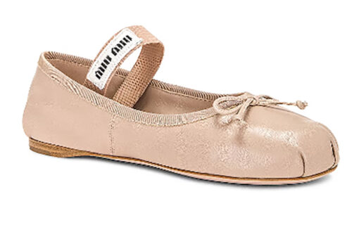 ballet flats trend womens fashion Miu Miu