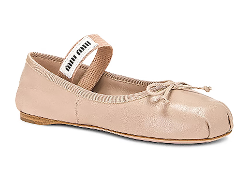 ballet flats trend womens fashion Miu Miu