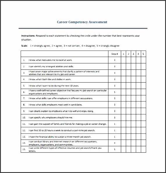 Employee Skills assessment Template Inspirational 4 Skills assessment format Sampletemplatess