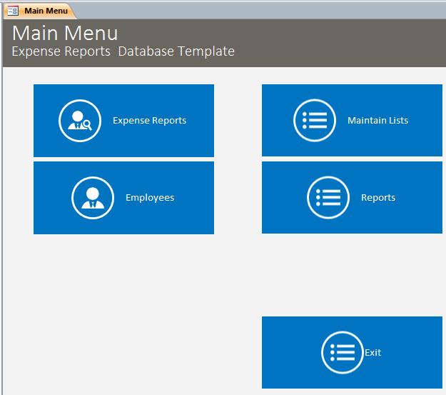 Microsoft Access Report Template Awesome Microsoft Access Expense Reports Database Template