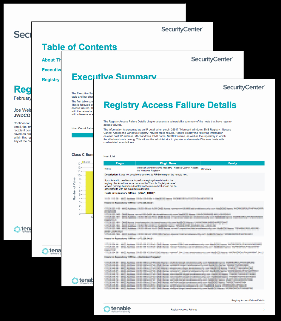 Microsoft Access Report Template Beautiful Registry Access Failures Report Sc Report Template