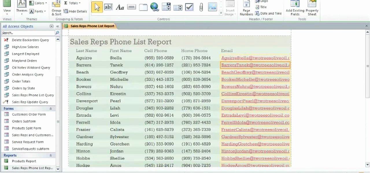 Microsoft Access Report Template Best Of How to format Reports with the Layout View In Ms Access