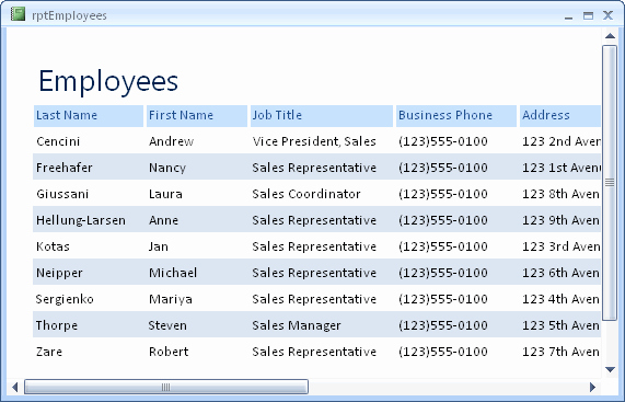 Microsoft Access Report Template Elegant Alternate Row Colours In Microsoft Access 2007 Report