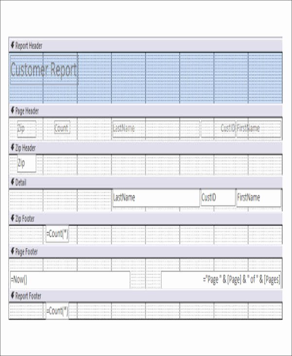 Microsoft Access Report Template Inspirational Access Report Templates