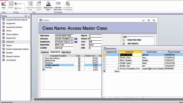 Microsoft Access Report Template Unique Download Student Database Microsoft Access Templates