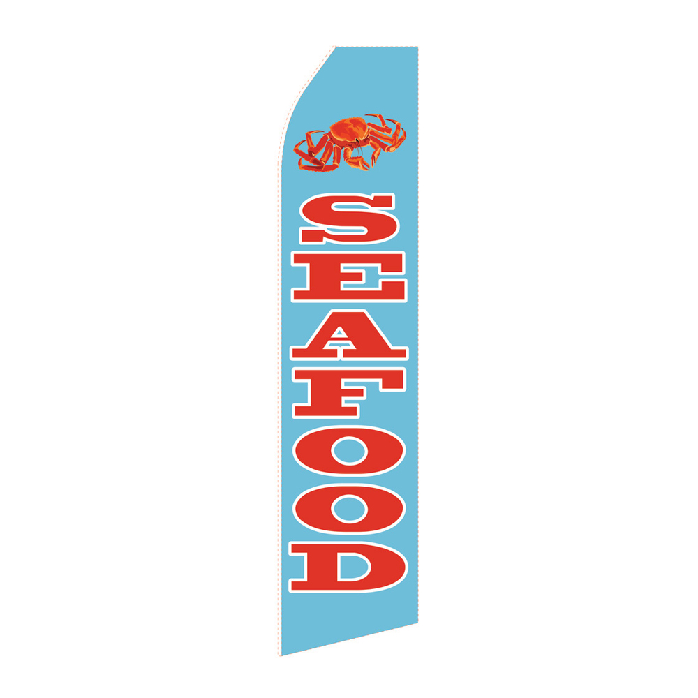 Feather Flag 16 ft – Seafood – 562 Graphics & Printing