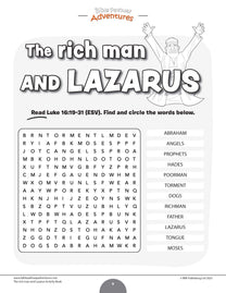 Parable of the Rich Man and Lazarus Activity Book (PDF) – Bible Pathway ...