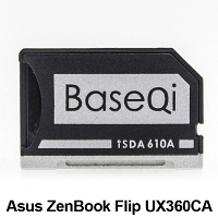 BaseQi Aluminum microSD Adapter for Asus ZenBook Flip UX360CA