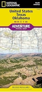 Picture of National Geographic United States Texas Oklahoma Adventure Travel Map