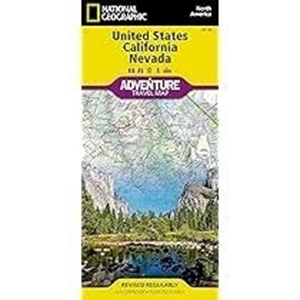 Picture of National Geographic United States California Nevada Adventure Travel Map