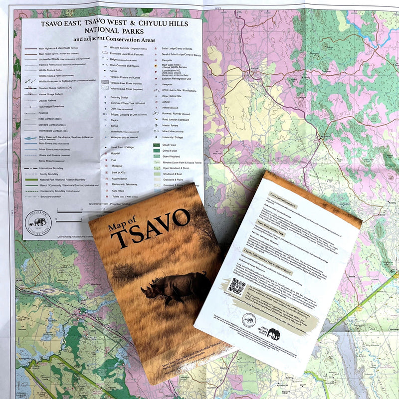 *NEW* Map of Tsavo – Sheldrick Wildlife Trust