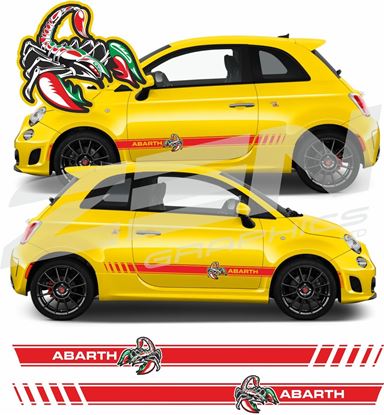 Picture of Fiat  500 / 595 Abarth side Stripes / Stickers