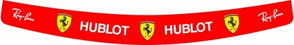 Picture of "Vettel / Raikkonien" 2018 Ferrari full size Helmet Visor  Decal  / Sticker