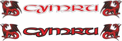 Picture of "Cymru" windscreen / Panel  Decal / Sticker