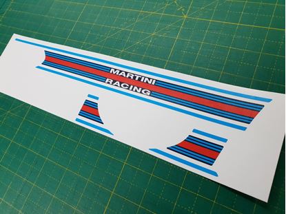 Picture of Fiat 500 / 595 Abarth interior Dash Stripe  / Sticker (Martini)