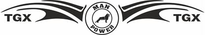 Picture of "MAN Power TGX" windscreen / Panel  Decal / Sticker