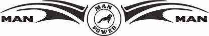 Picture of "MAN Power" windscreen / Panel  Decal / Sticker