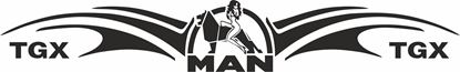 Picture of MAN Naked Lady windscreen / Panel  Decal / Sticker