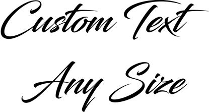 Picture of Custom Panel / Glass Text  Decals / Stickers