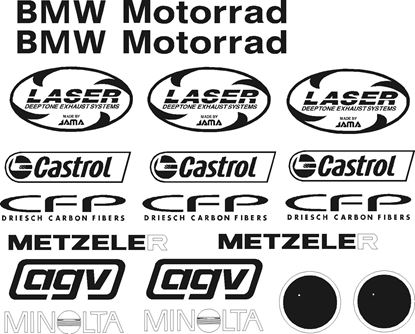 Picture of BMW belly pan decals for R 1100 Boxer Cup