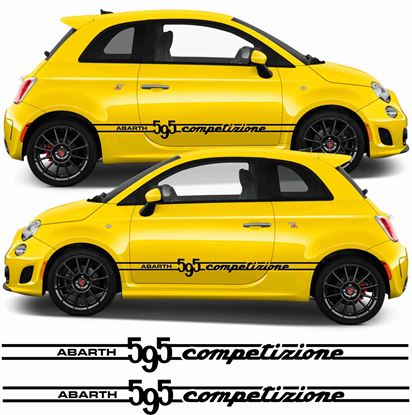 Picture of Fiat 595 Competizione Abarth side Stripes / Stickers