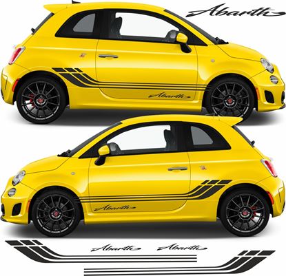 Picture of Fiat  500 / 595 Abarth side Stripes & Decals / Stickers