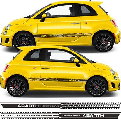 Picture of Fiat  500 / 595 Abarth Assetto Corse side Stripes / Stickers