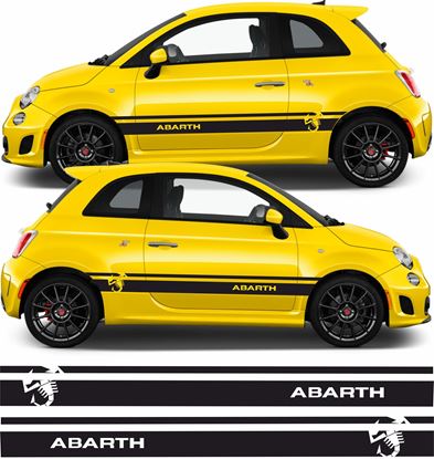 Picture of Fiat 500 / 595 Abarth side Stripes / Stickers