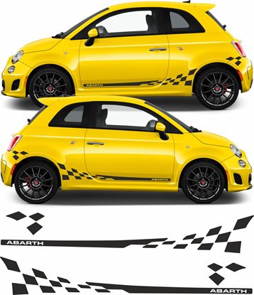 Picture of Fiat  500 / 595 Abarth side Graphics / Stickers