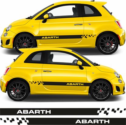 Picture of Fiat 500 / 595 Abarth side Stripes / Stickers