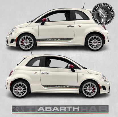 Picture of Fiat 595 / 695 side Stripes / Stickers