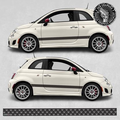 Picture of Fiat 595 side Stripes / Stickers