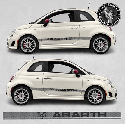 Picture of Fiat 595 side Stripes / Stickers