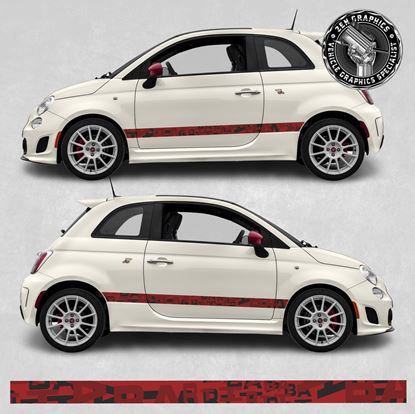 Picture of Fiat 500 / 595 Abarth side Stripes / Stickers