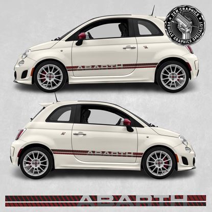 Picture of Fiat 500 / 595 Abarth side Stripes / Stickers