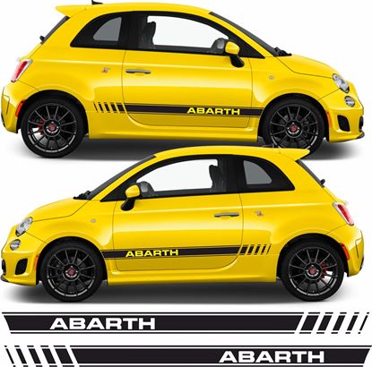 Picture of Fiat 595 Abarth OEM style side Stripes / Stickers