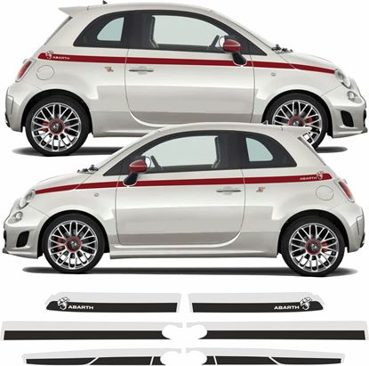 Picture of Fiat 500 / 595 Abarth Limited Edition Stripes / Stickers FACTORY FIT