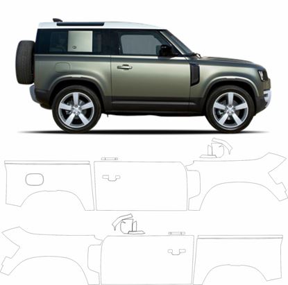 Picture of Land Rover Defender 90 Explorer 2020 on Pre Cut PPF