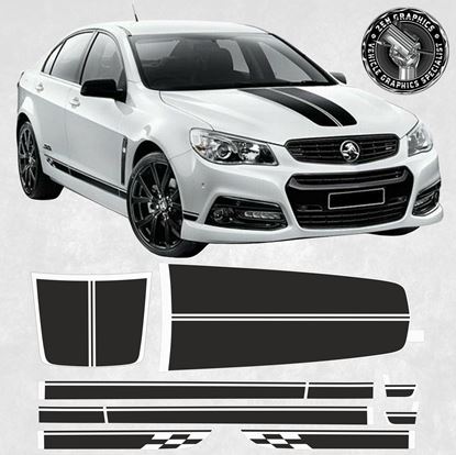 Picture of Holden VF / VF1 / SS / SSV 2013 - 17  side, Bonnet and Boot Stripes EXACT FACTORY FIT