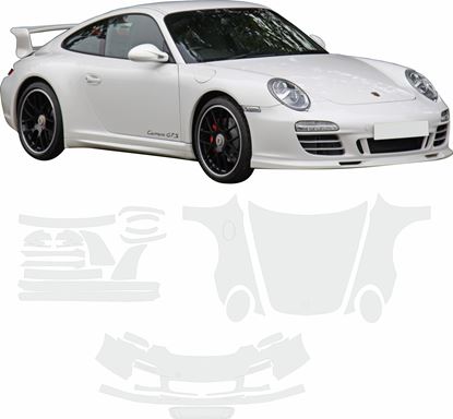 Picture of Porsche 997 Carrera GTS Aero kit Pre Cut PPF full Front and side protection