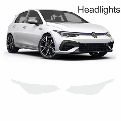 Picture of VW Golf R / GTD / GTi / R Line 2020 onwards Headlights Paint Protection Film