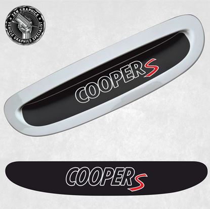 Picture of Mini F54 / F55 / F56 / F57 Cooper S Bonnet Scoop Decal / Sticker