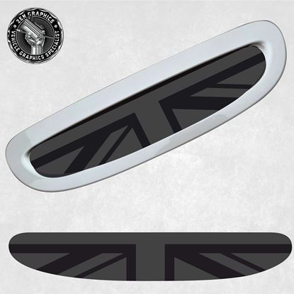 Picture of Mini F54 / F55 / F56 / F57 Cooper S / JCW Union Jack Bonnet Scoop Decal / Sticker