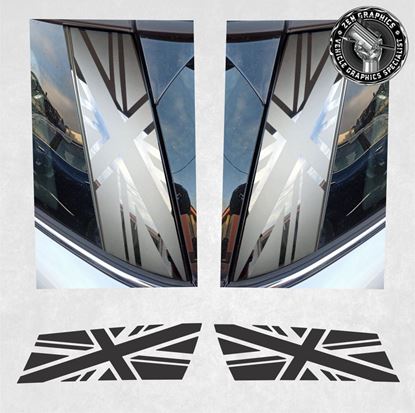 Picture of Mini F56 C pillar Union Jack Decals / Stickers