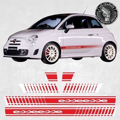 Picture of Fiat 500  Abarth  esseesse side Stripes / Stickers  FACTORY FIT