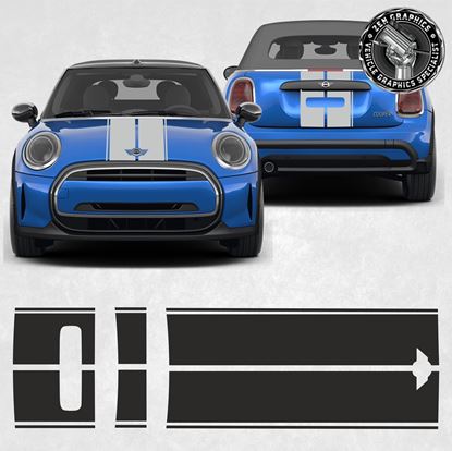 Picture of Mini F57 Cooper & Cooper S LCi2 Convertible Bonnet & rear Stripes /Stickers